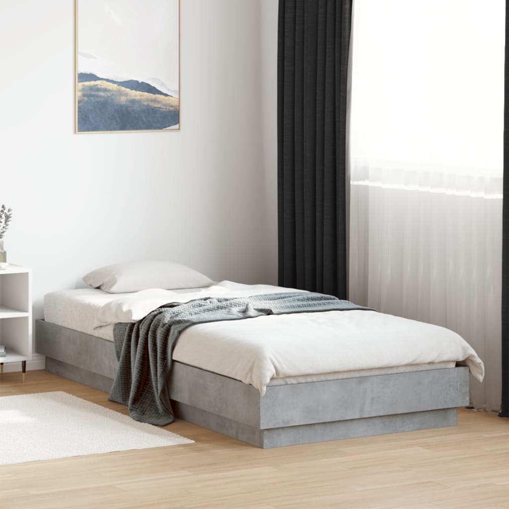 Cadre de lit sans matelas avec lumières LED 100x200 cm - XIOS