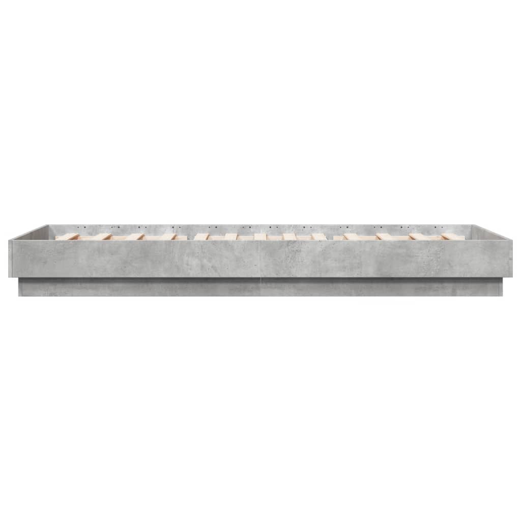 Cadre de lit sans matelas avec lumières LED 100x200 cm - XIOS