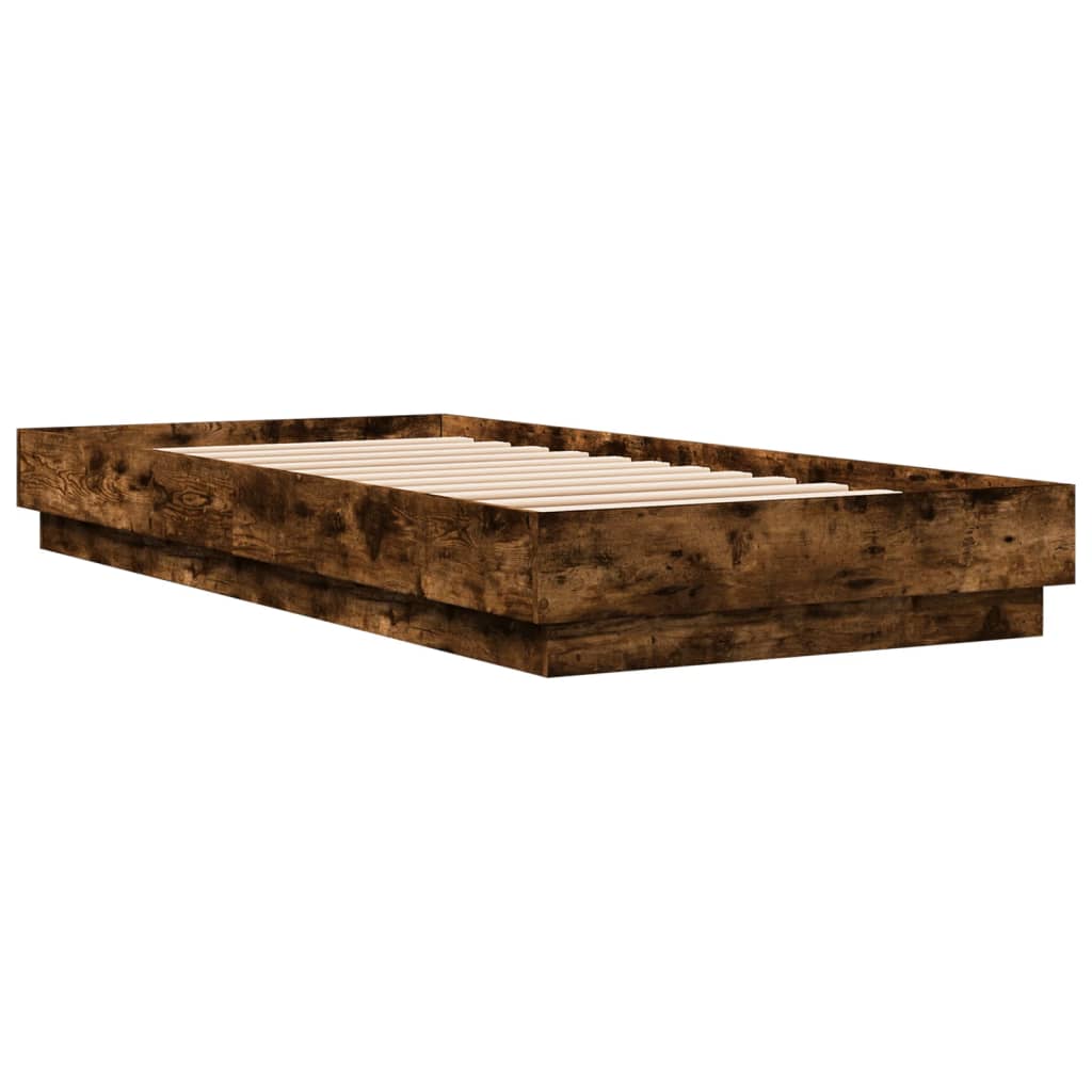 Cadre de lit sans matelas avec lumières LED 100x200 cm - XIOS