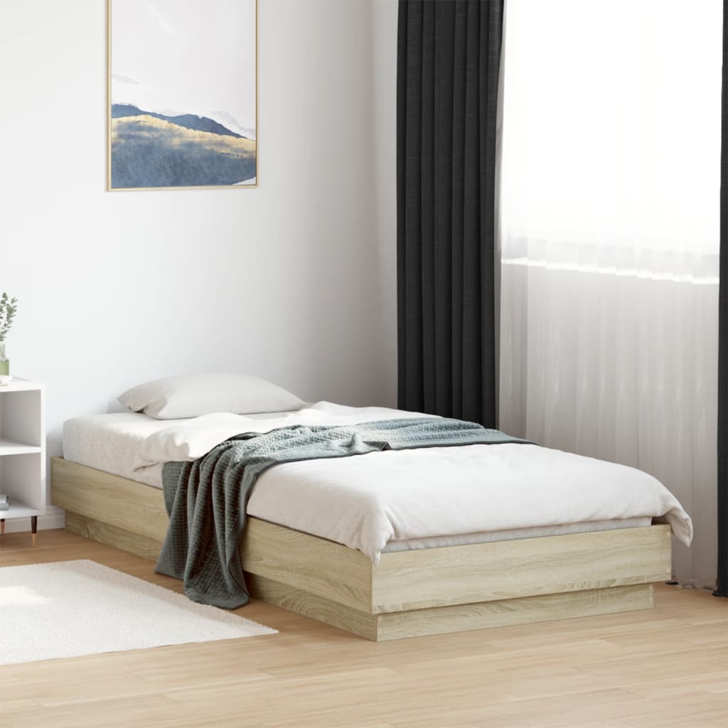 Cadre de lit sans matelas avec lumières LED 90x200 cm - XIOS