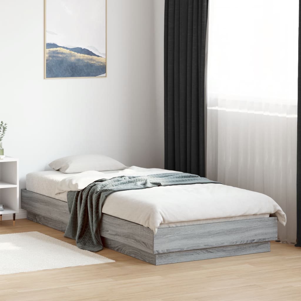 Cadre de lit sans matelas avec lumières LED 90x200 cm - XIOS