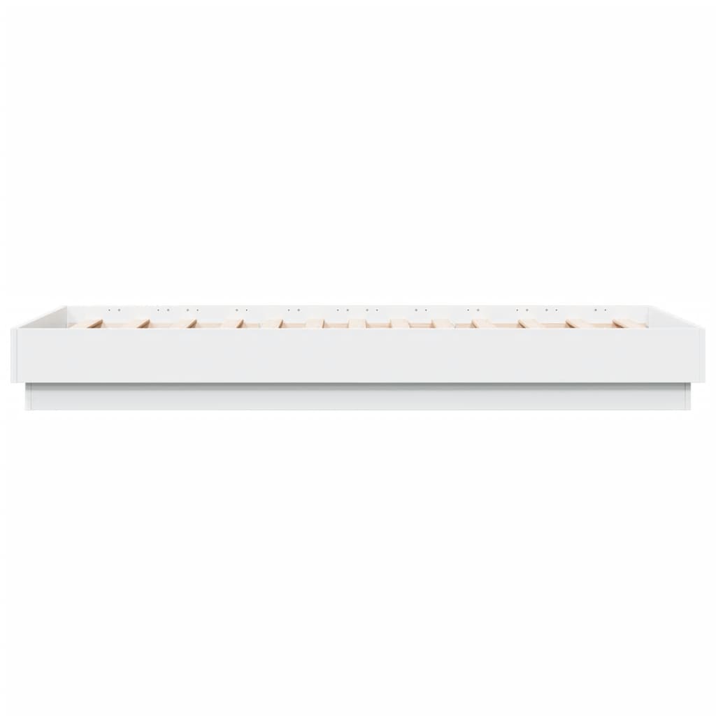 Cadre de lit sans matelas avec lumières LED blanc 90x190 cm - XIOS