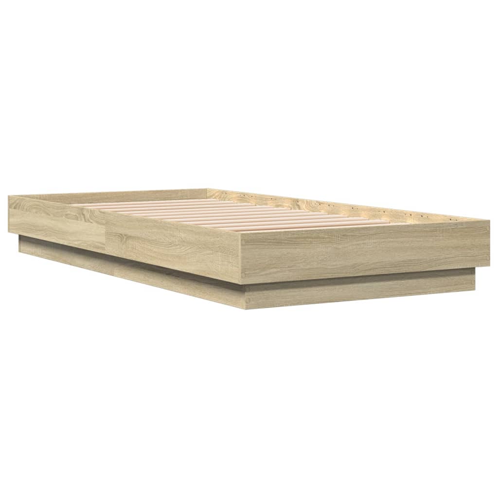 Cadre de lit sans matelas avec lumières LED 90x190 cm - XIOS