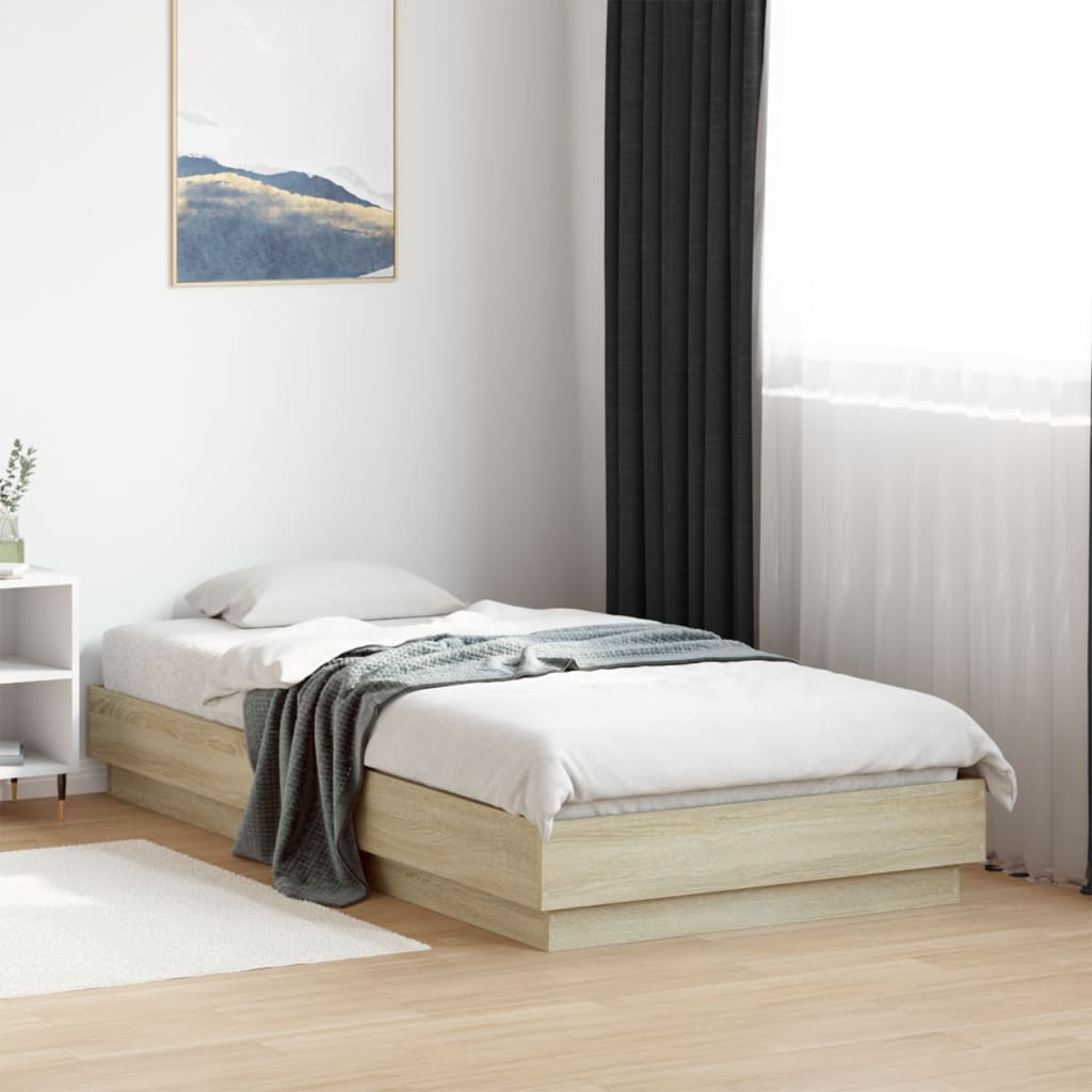 Cadre de lit sans matelas avec lumières LED 90x190 cm - XIOS