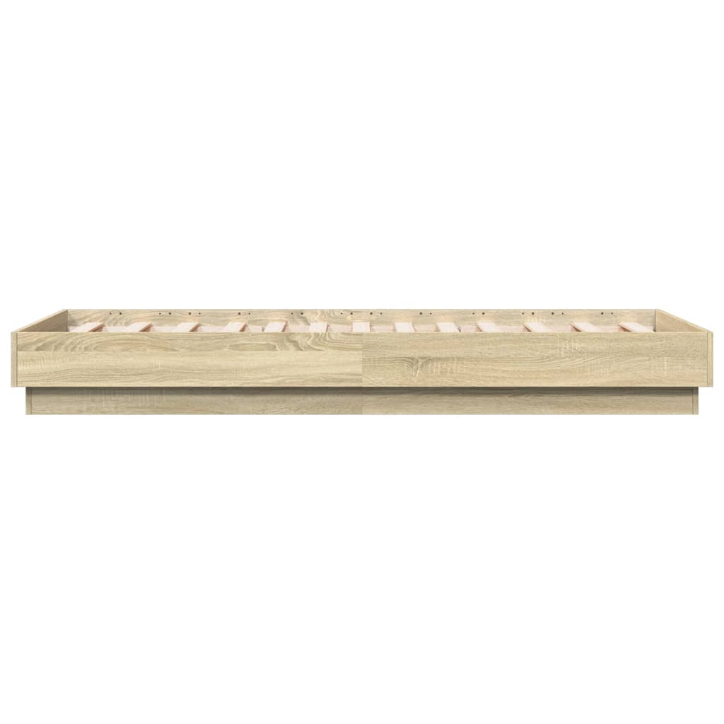 Cadre de lit sans matelas avec lumières LED 90x190 cm - XIOS
