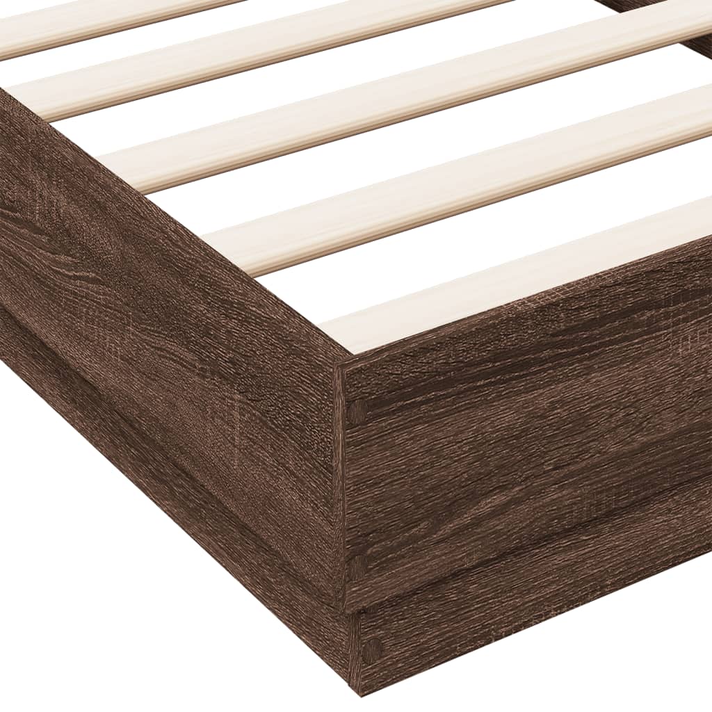 Cadre de lit sans matelas avec lumières LED 90x190 cm - XIOS