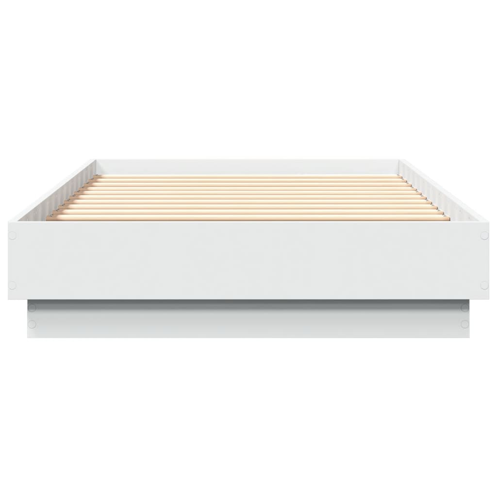 Cadre de lit sans matelas avec lumières LED blanc 75x190 cm - XIOS