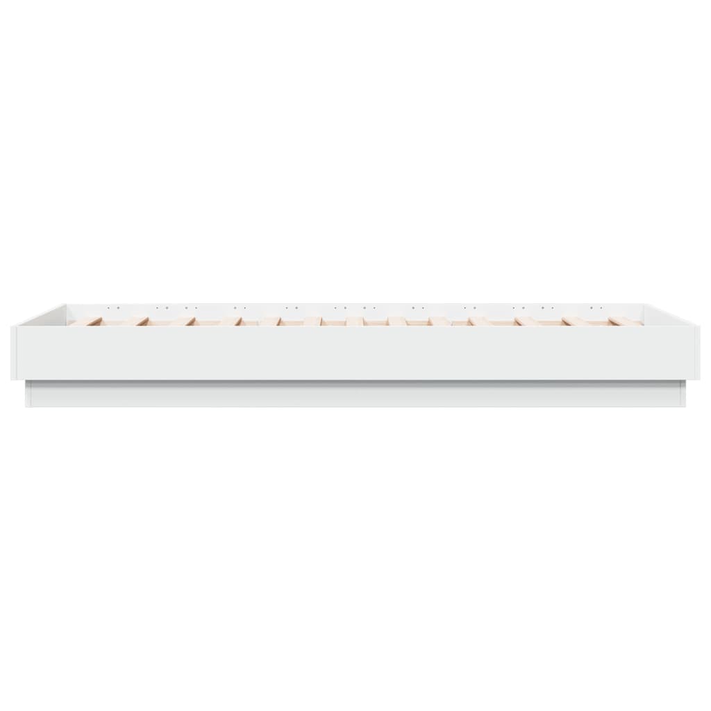 Cadre de lit sans matelas avec lumières LED blanc 75x190 cm - XIOS
