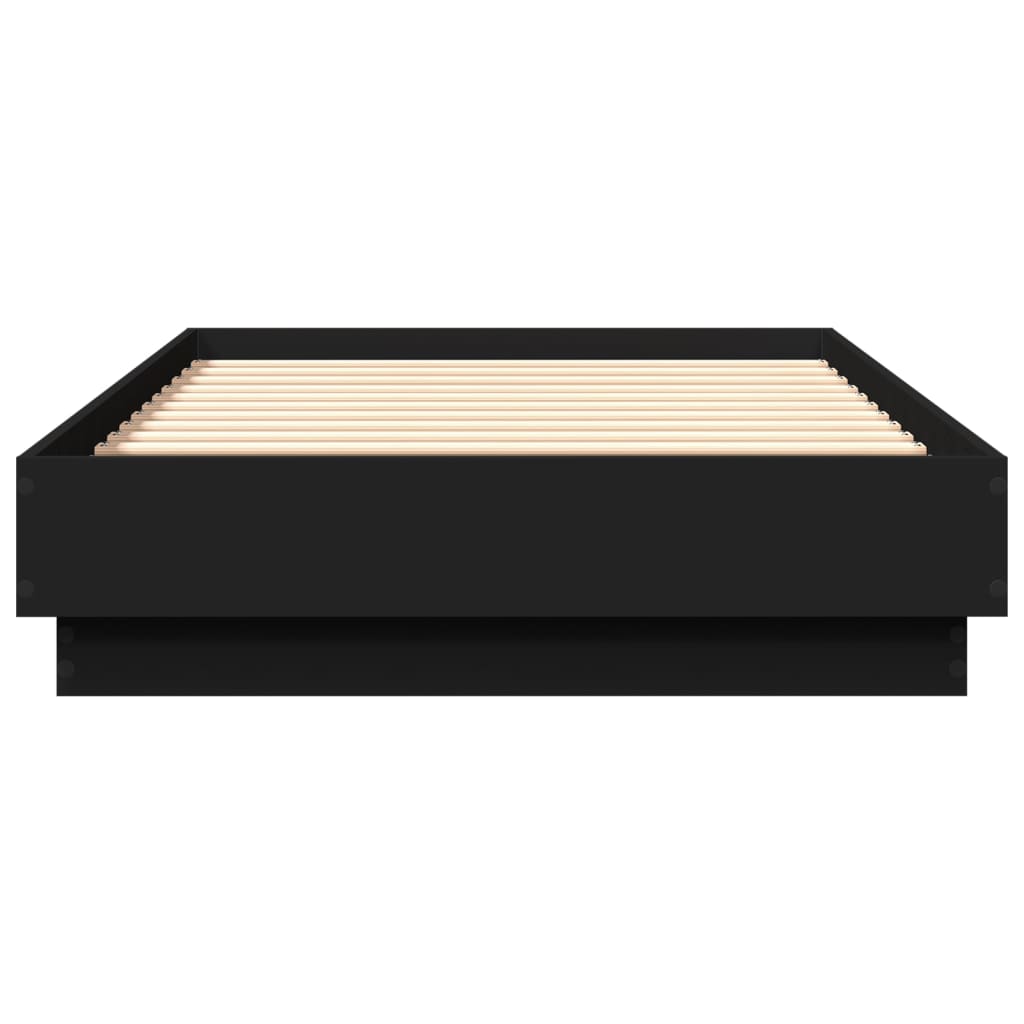 Cadre de lit sans matelas avec lumières LED noir 75x190 cm - XIOS