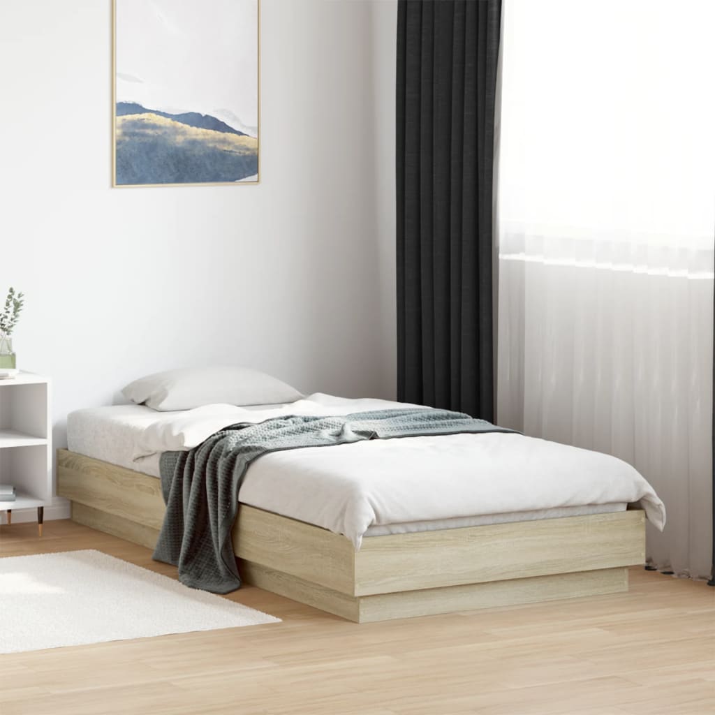 Cadre de lit sans matelas avec lumières LED 75x190 cm - XIOS