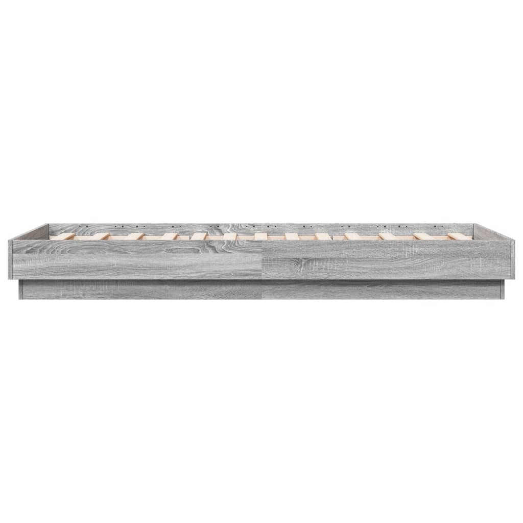 Cadre de lit sans matelas avec lumières LED 75x190 cm - XIOS