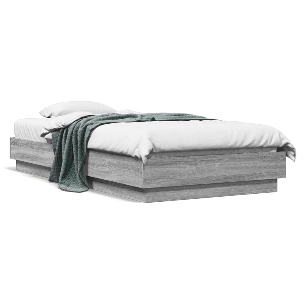 Cadre de lit sans matelas avec lumières LED 75x190 cm - XIOS