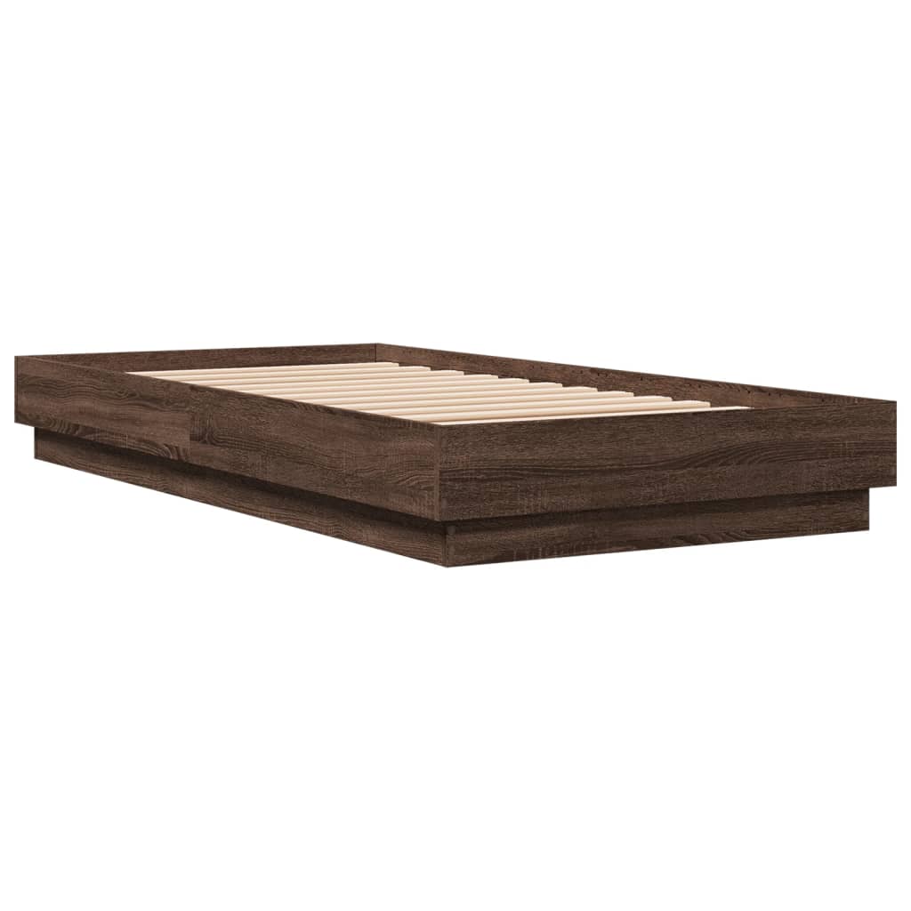 Cadre de lit sans matelas avec lumières LED 75x190 cm - XIOS