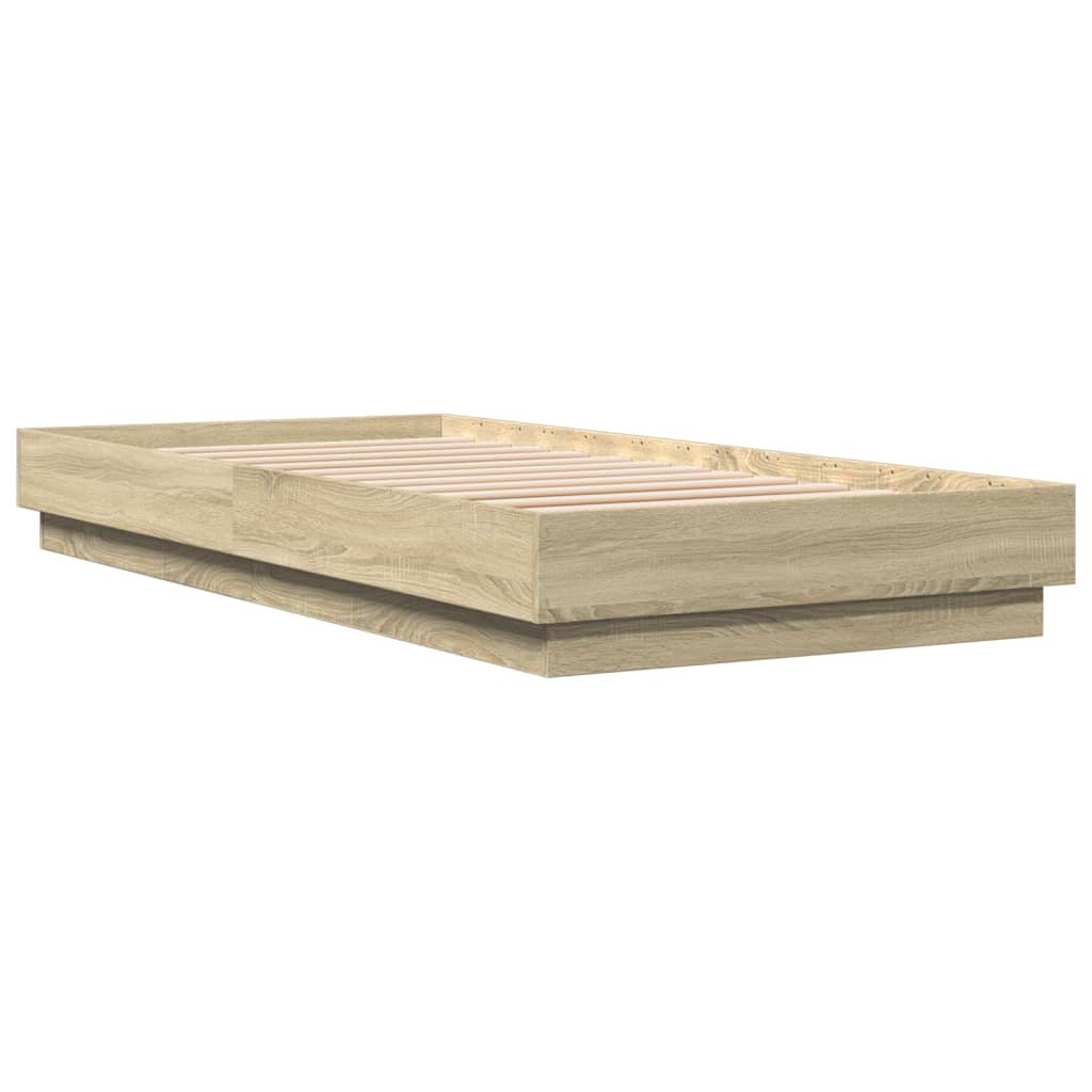Cadre de lit sans matelas chêne sonoma 100x200 cm - XIOS