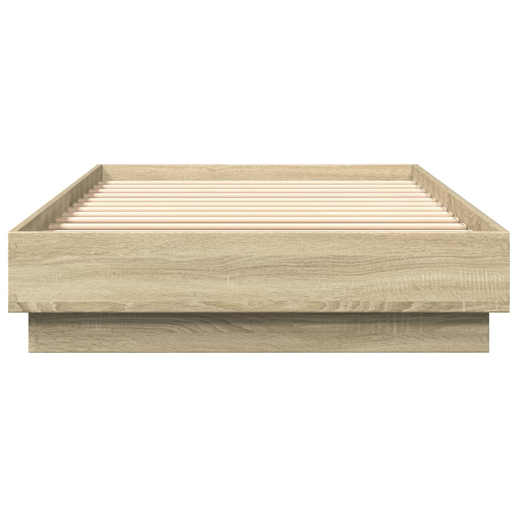 Cadre de lit sans matelas chêne sonoma 100x200 cm - XIOS