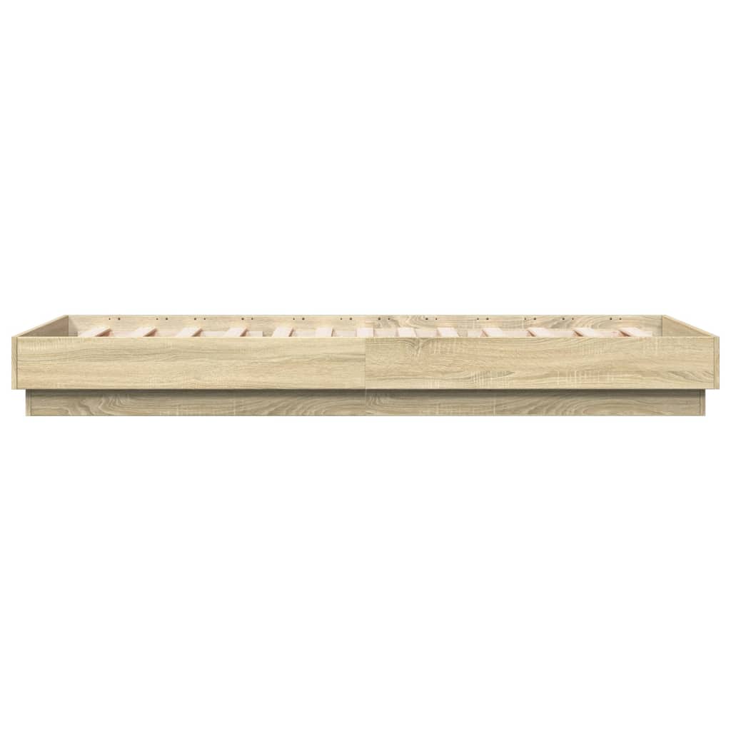Cadre de lit sans matelas chêne sonoma 100x200 cm - XIOS