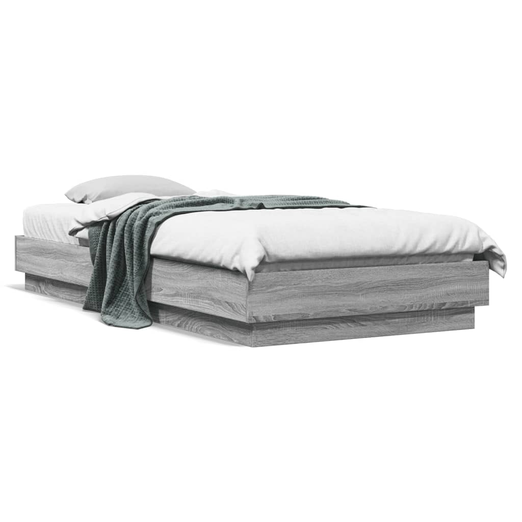 Cadre de lit sans matelas sonoma gris 90x200 cm - XIOS