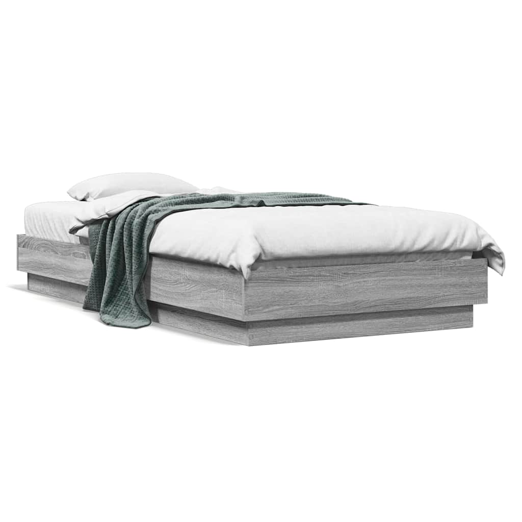 Cadre de lit sans matelas sonoma gris 90x190 cm - XIOS