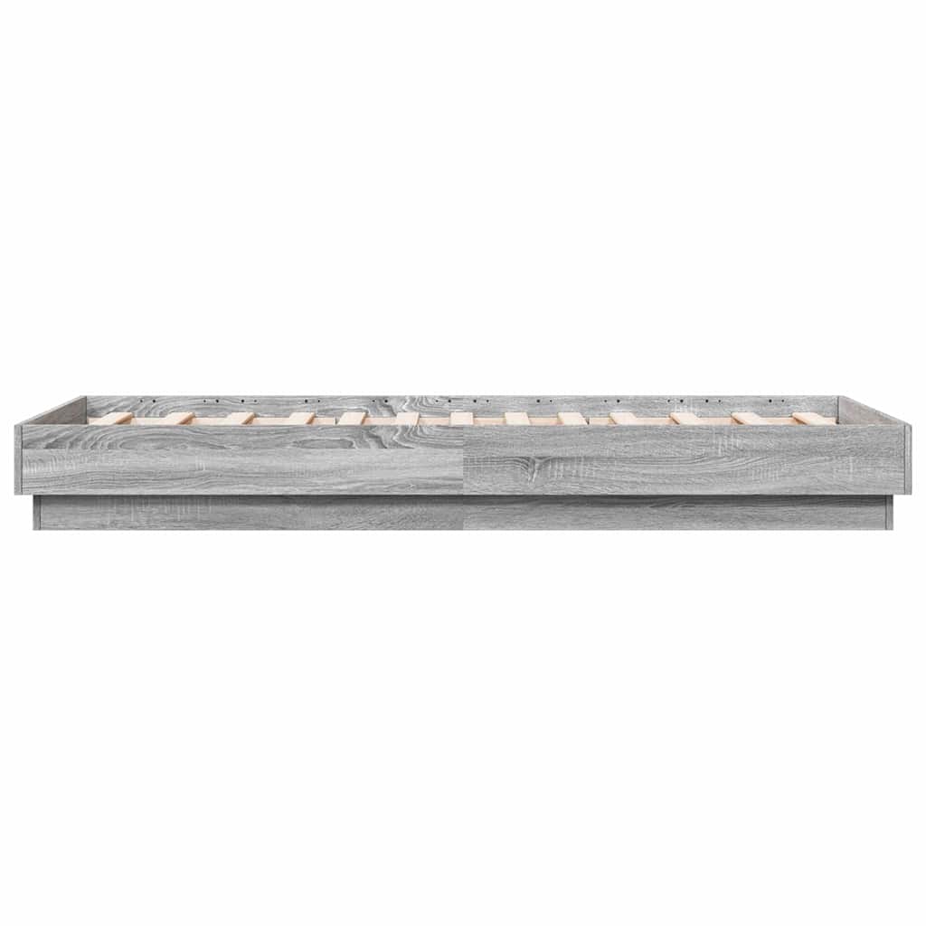 Cadre de lit sans matelas sonoma gris 90x190 cm - XIOS