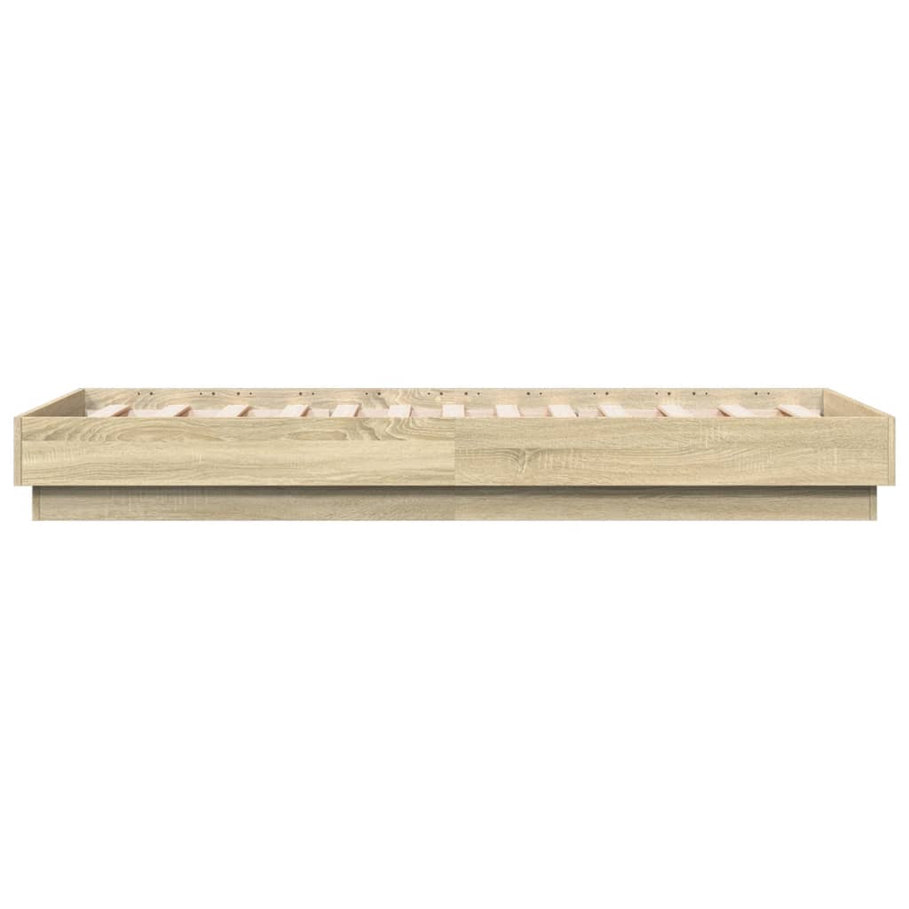 Cadre de lit sans matelas chêne sonoma 75x190 cm - XIOS
