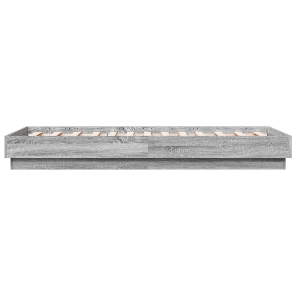 Cadre de lit sans matelas sonoma gris 75x190 cm - XIOS