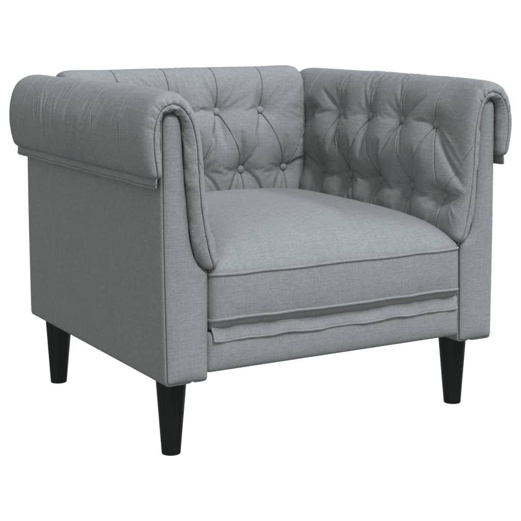 Ensemble de canapés 3 pcs gris clair tissu - XIOS