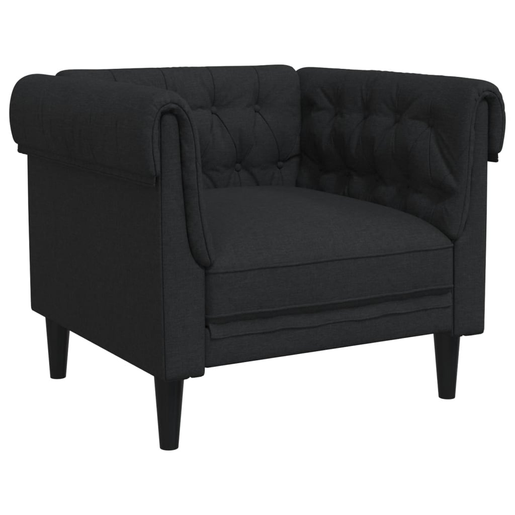 Ensemble de canapés 3 pcs noir tissu - XIOS