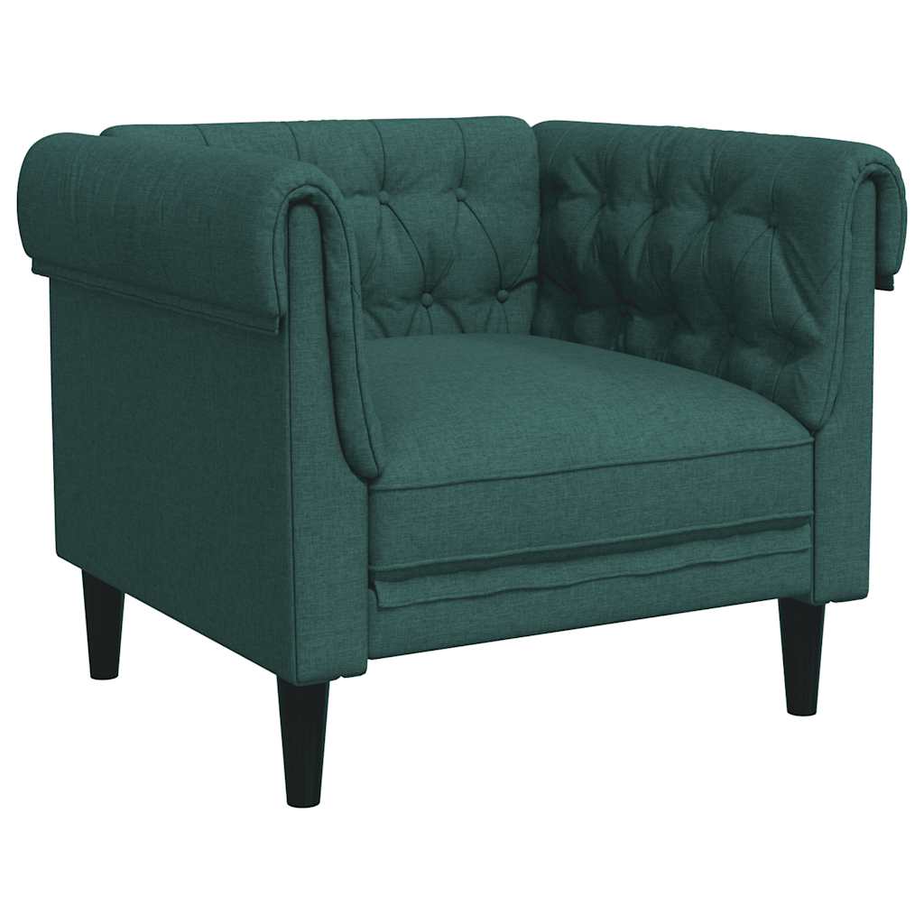Ensemble de canapés 3 pcs vert foncé tissu - XIOS