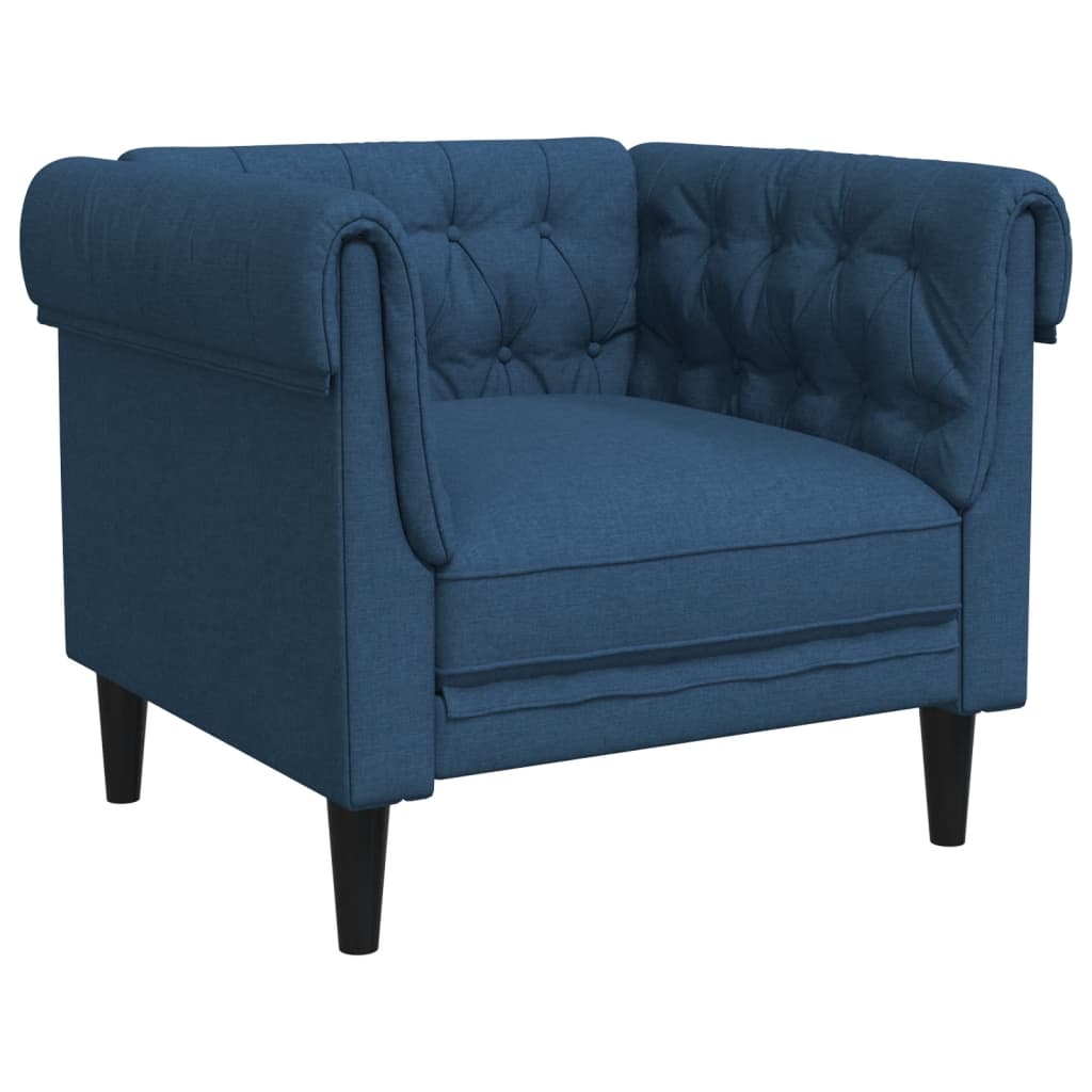 Ensemble de canapés 3 pcs bleu tissu - XIOS