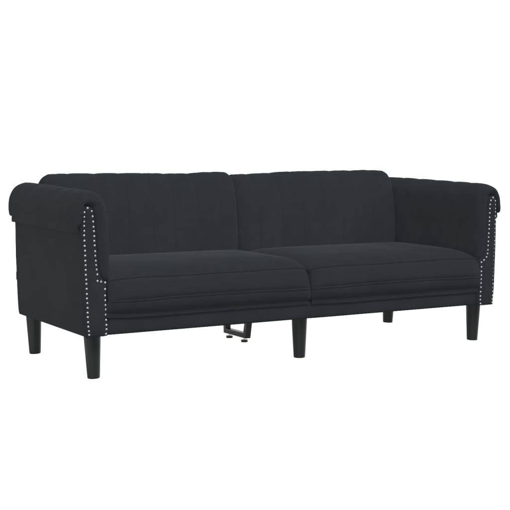 Ensemble de canapés 3 pcs noir velours - XIOS