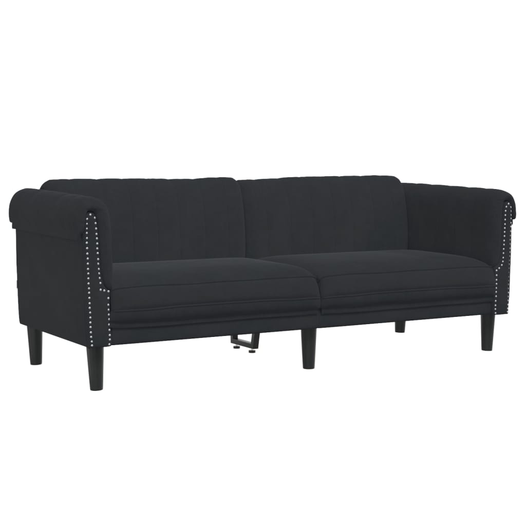 Ensemble de canapés 3 pcs noir velours - XIOS