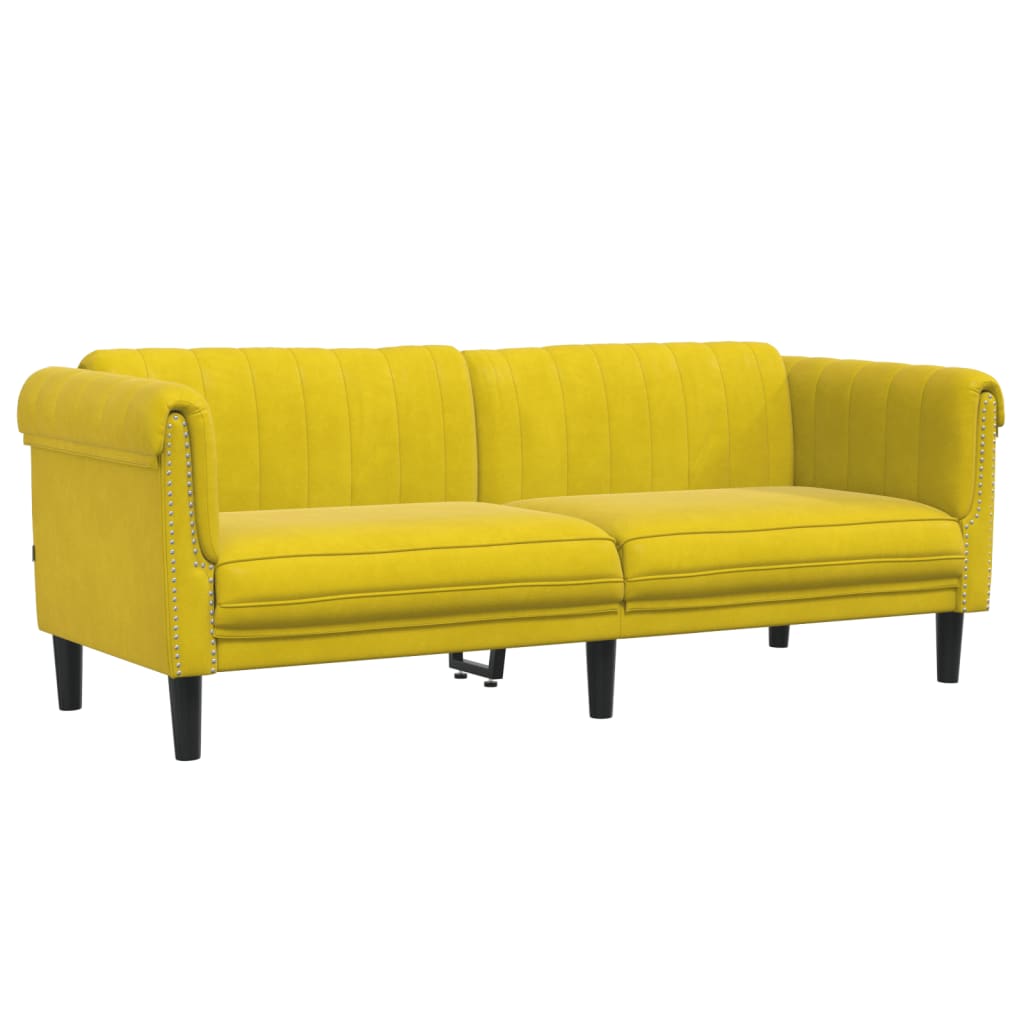 Ensemble de canapés 3 pcs jaune velours - XIOS