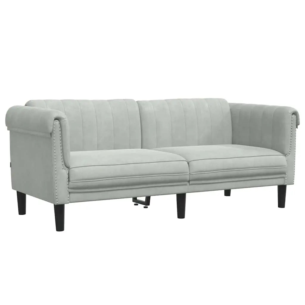 Ensemble de canapés 2 pcs gris clair velours - XIOS