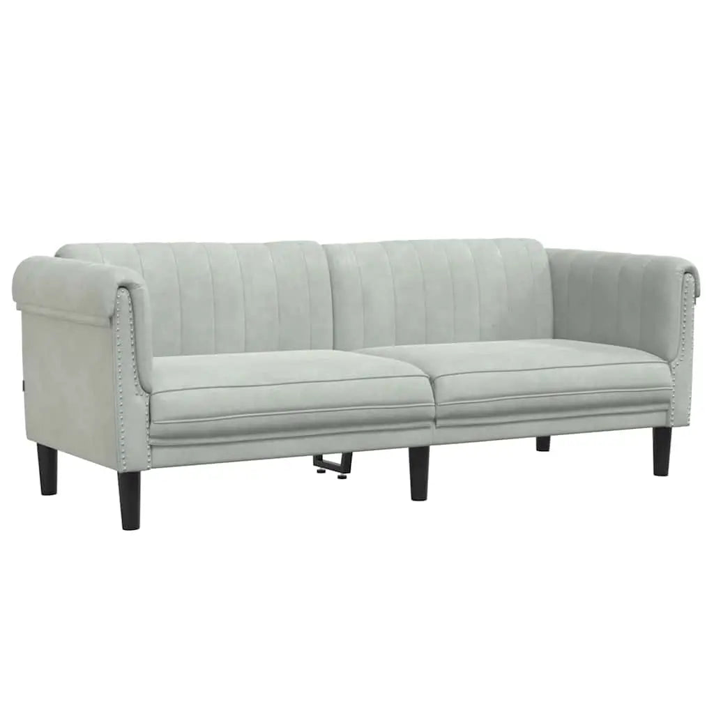 Ensemble de canapés 2 pcs gris clair velours - XIOS
