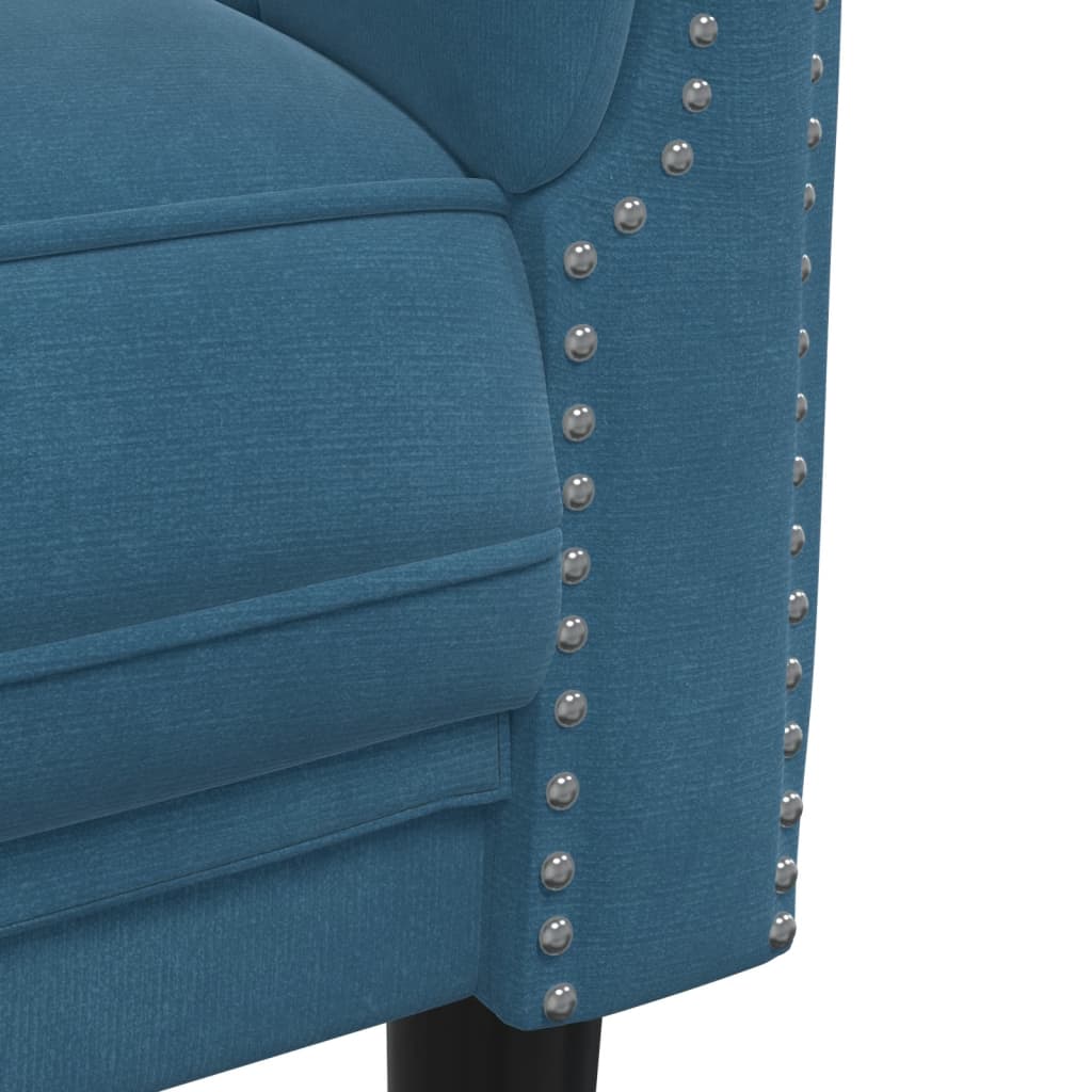 Ensemble de canapés 2 pcs bleu velours - XIOS