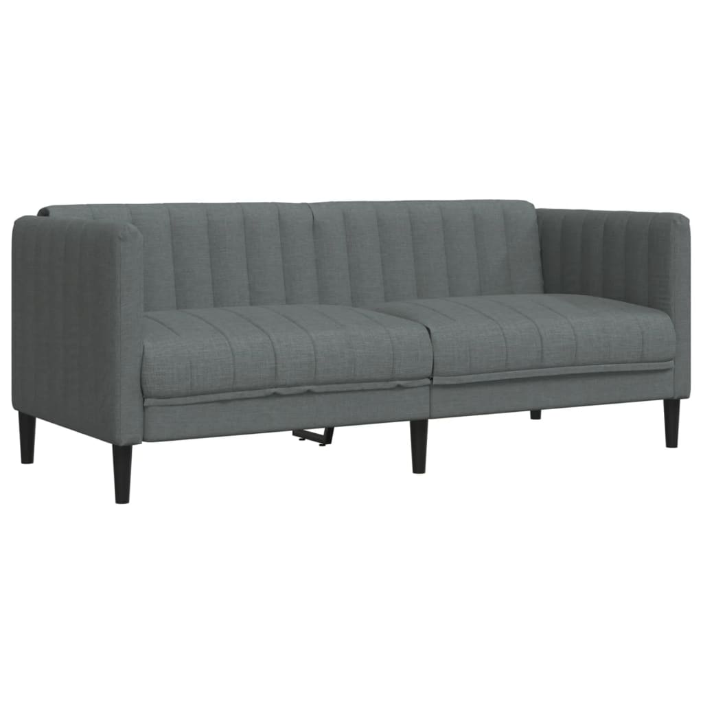 Ensemble de canapés 2 pcs gris foncé tissu - XIOS