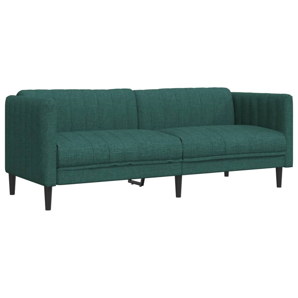 Ensemble de canapés 2 pcs vert foncé tissu - XIOS