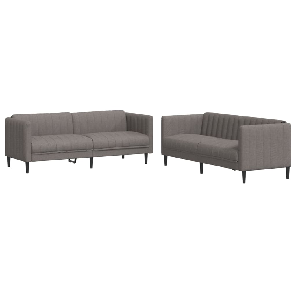 Ensemble de canapés 2 pcs taupe tissu - XIOS