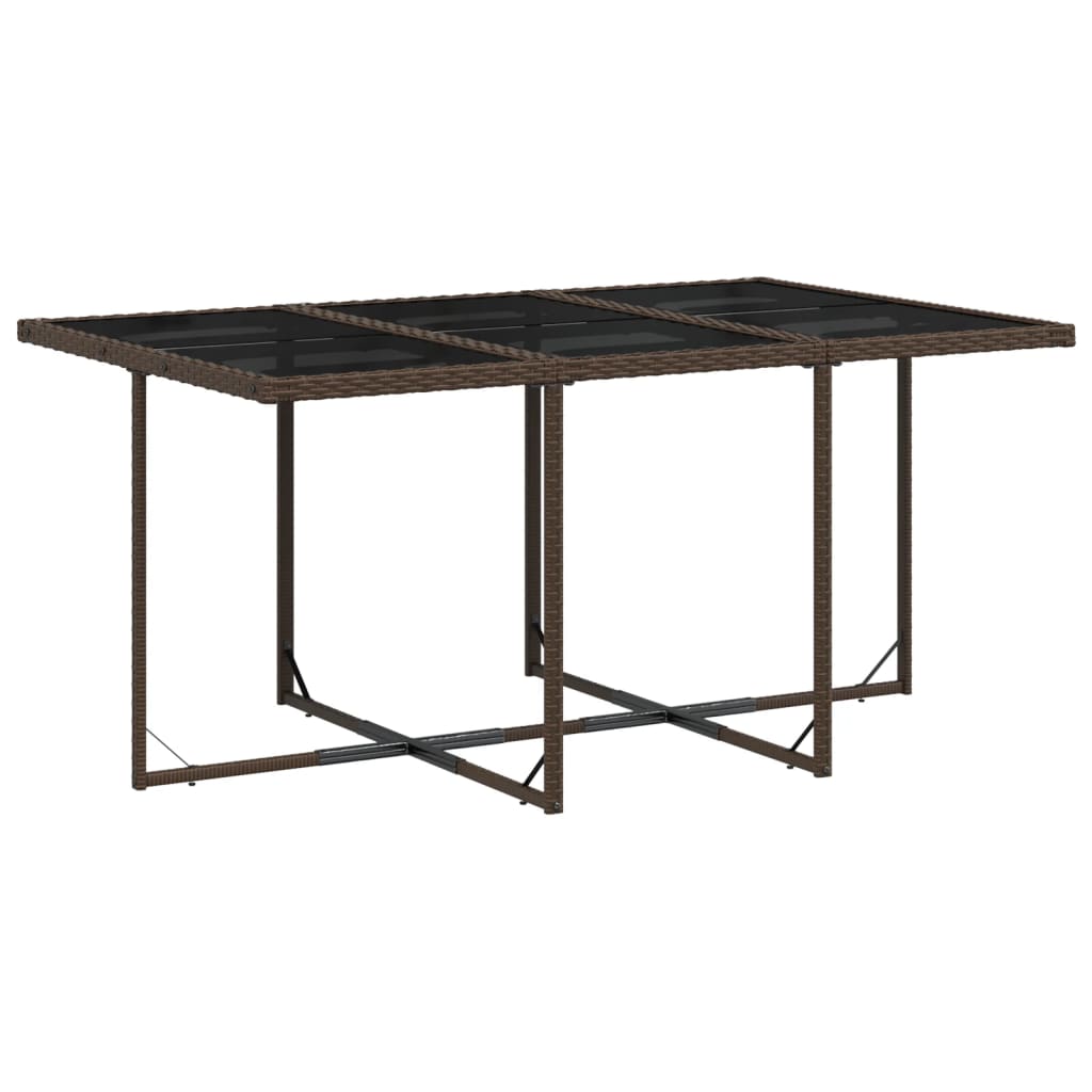 Ensemble à manger de jardin et coussins 11 pcs marron rotin Salons de jardin vidaXL