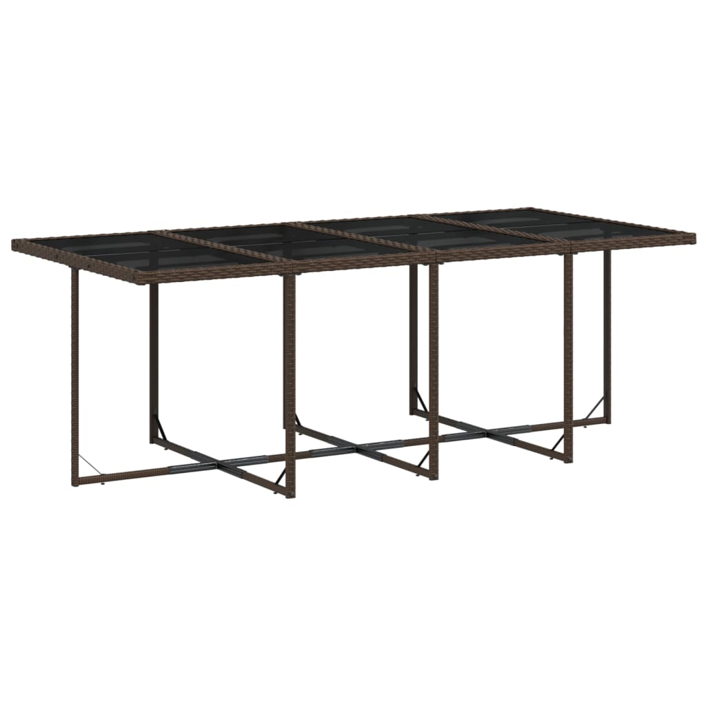 Ensemble à manger de jardin avec coussins 13 pcs marron rotin Salons de jardin vidaXL