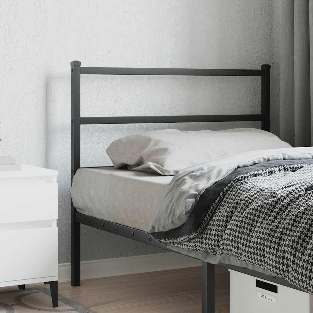 Tête de lit de remplacement métal noir 100 cm - XIOS