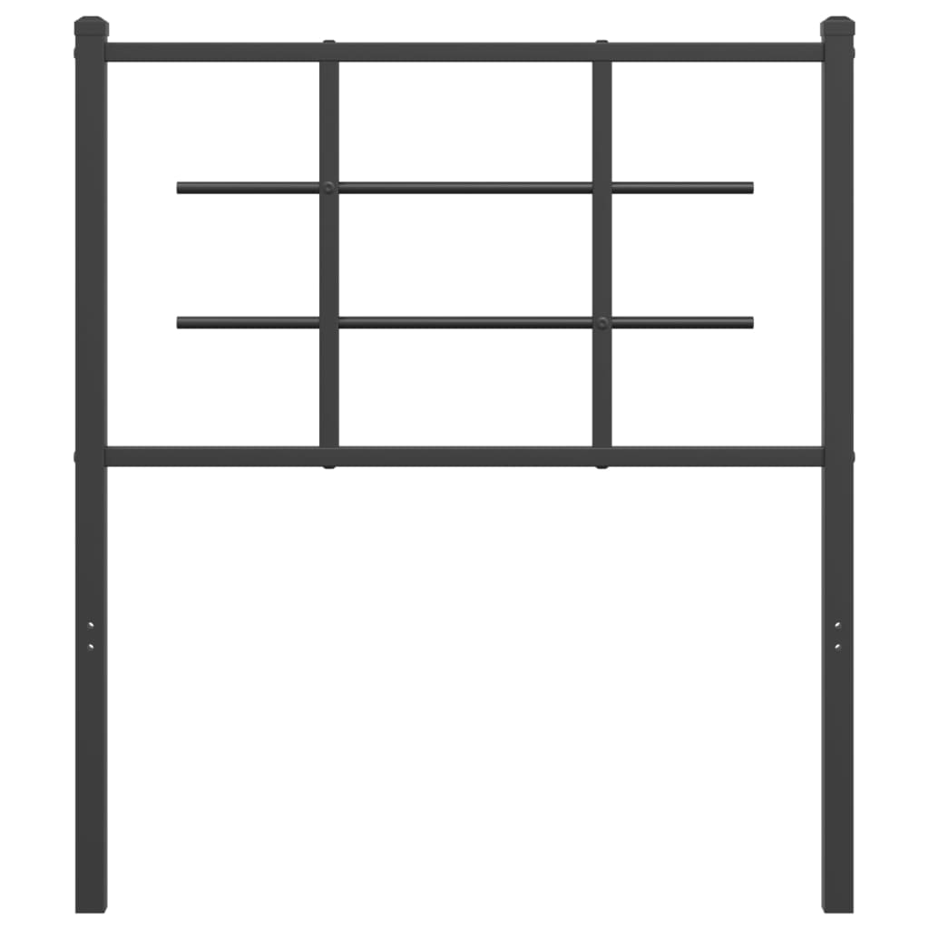 Tête de lit métal noir 75 cm - XIOS
