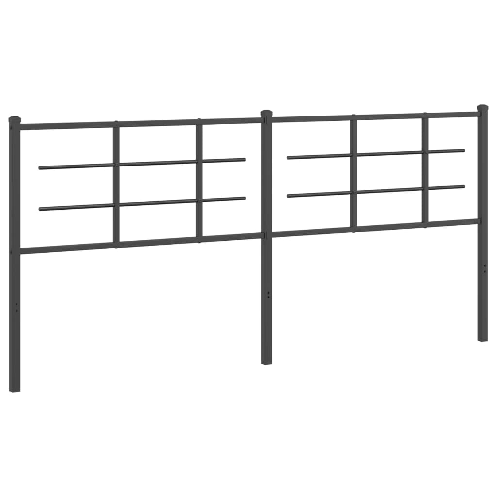 Tête de lit métal noir 200 cm - XIOS