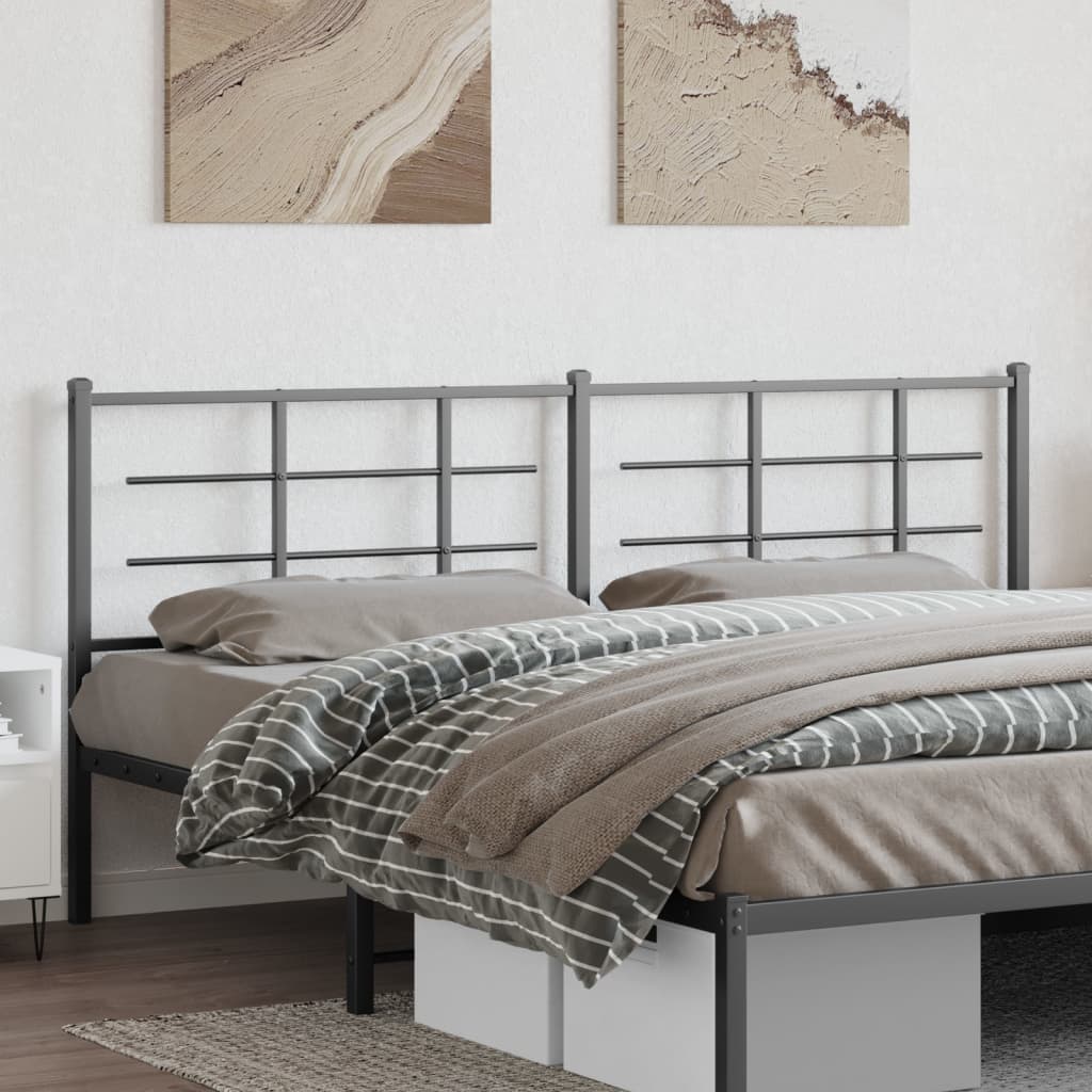 Tête de lit métal noir 200 cm - XIOS