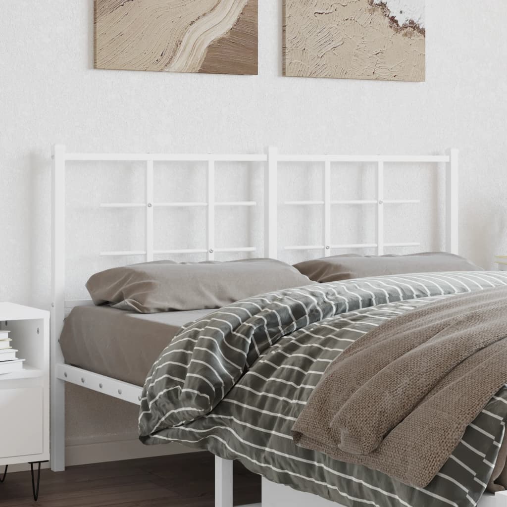 Tête de lit métal blanc 135 cm - XIOS