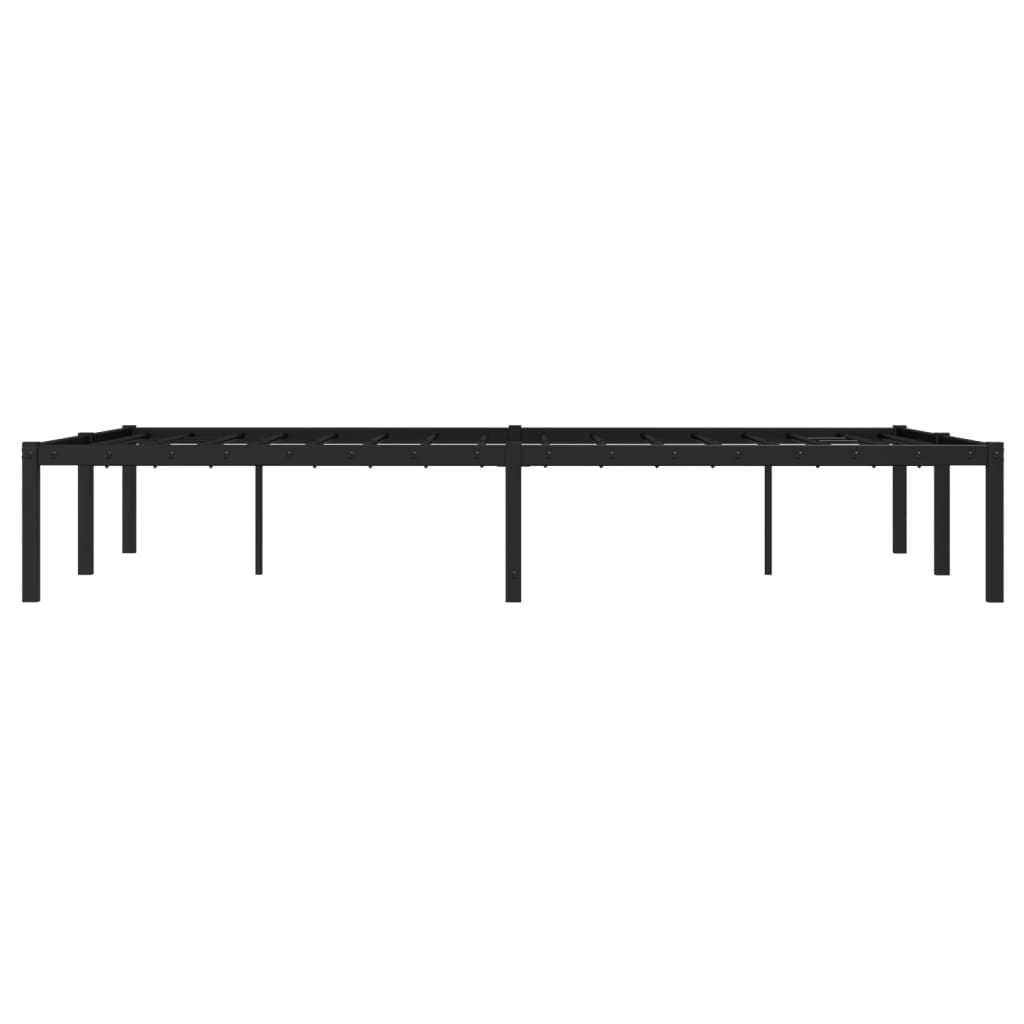Cadre de lit métal sans matelas noir 120x190 cm - XIOS