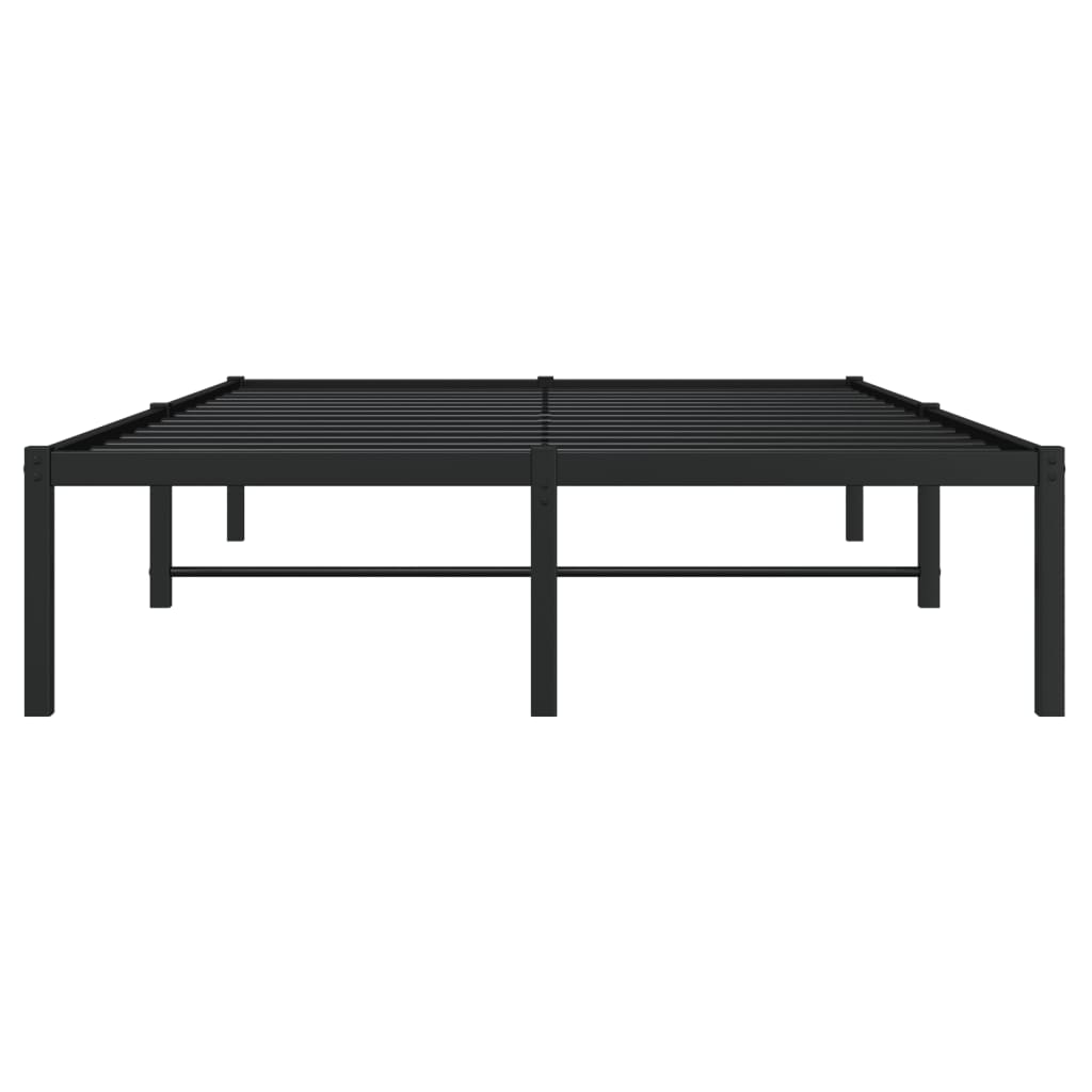 Cadre de lit métal sans matelas noir 120x200 cm - XIOS