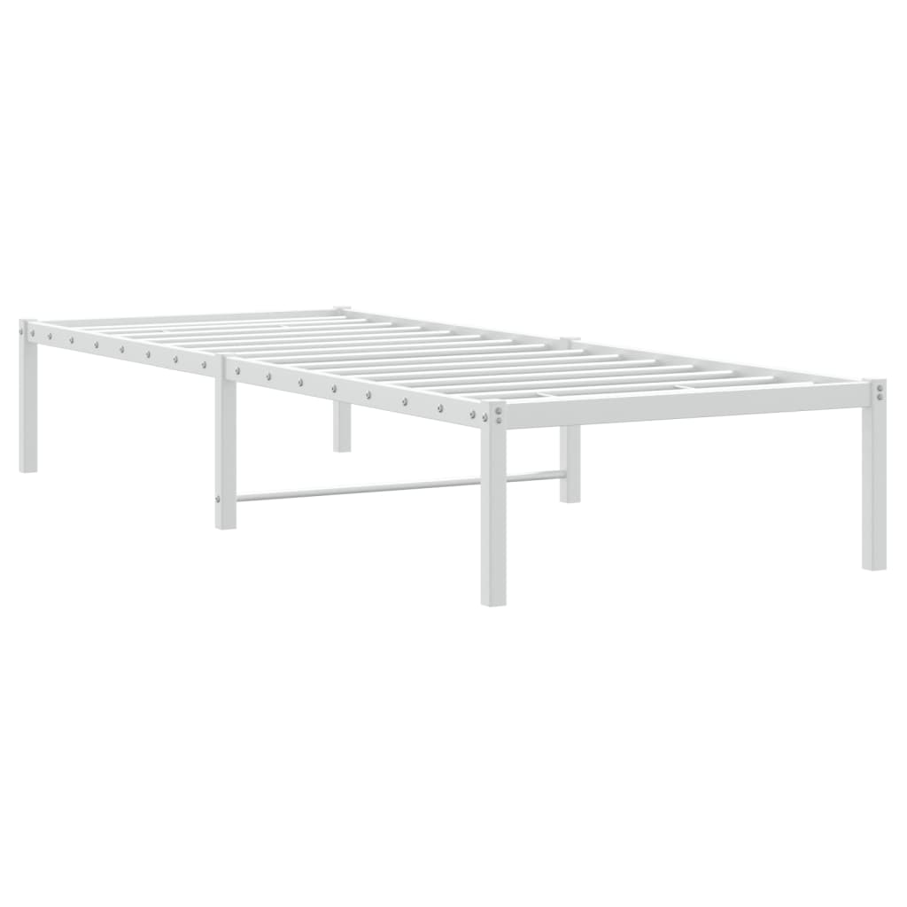 Cadre de lit métal blanc 80x200 cm - XIOS