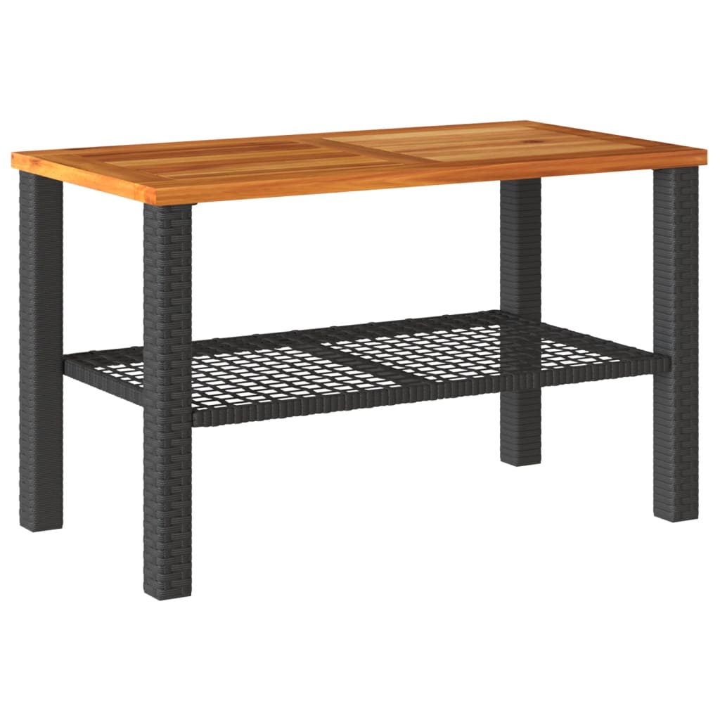 Salon de jardin 4 pcs avec coussins Noir Résine tressée Salons de jardin vidaXL