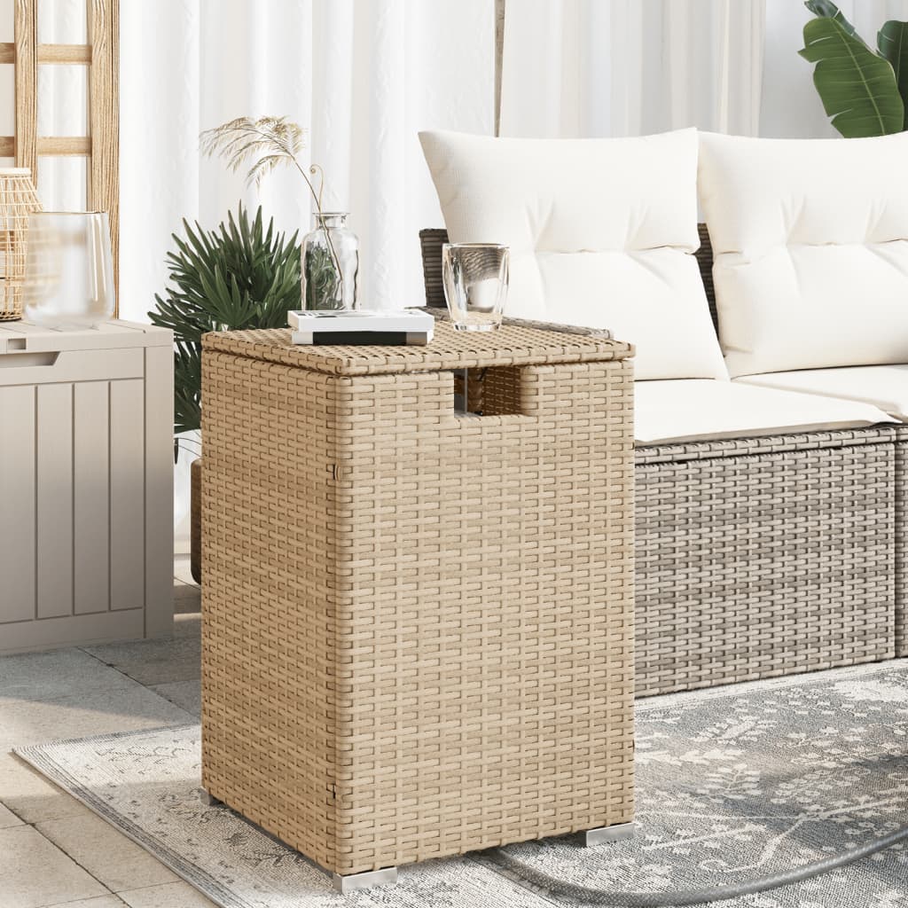 Table de couverture de bouteille de propane beige 40x40x60 cm Tables de jardin vidaXL